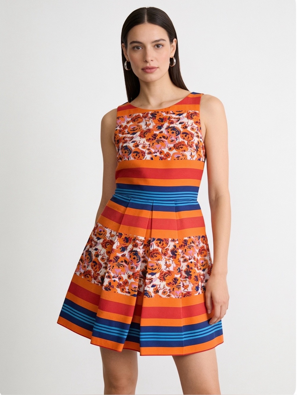 Tracy Reese Sasha Floral Stripe Dress